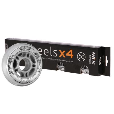 22. PU 76x24 82A TRANSPARENT WHEELS (4 pcs.) NILS EXTREME