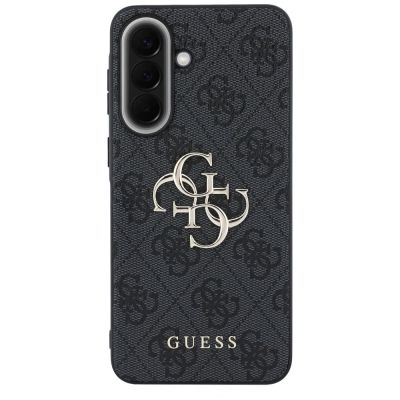 3. Guess Leather 4G Metal Logo Case for Samsung Galaxy A37 5G - Black
