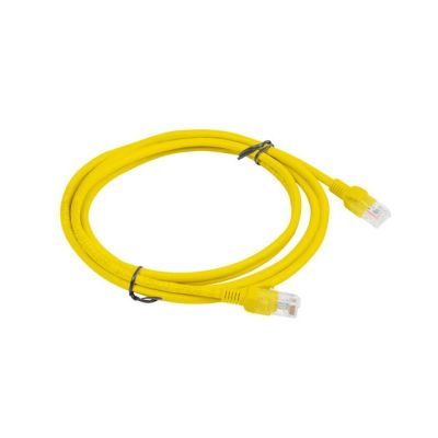 2. PATCHCORD CAT.5E UTP 2M YELLOW FLUKE PASSED LANBERG 10-PACK