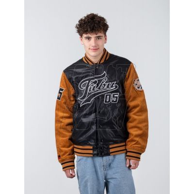 2. Fubu Bomber Jacket Varsity Block Corduroy Jacket M 6075110