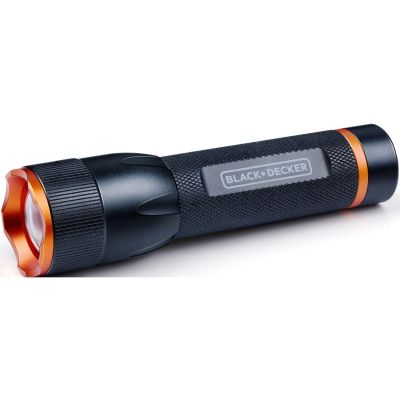 Tactical Aluminium Flashlight 10 W, 500 Lumens, BLACK+DECKER