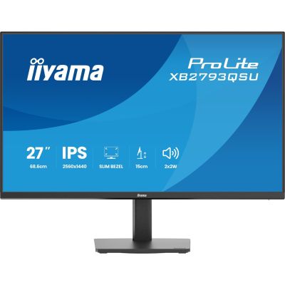 23. iiyama ProLite XB2793QSU-B1 computer monitor 68.6 cm (27") 2560 x 1440 px Quad HD LED Black