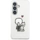 3. Karl Lagerfeld IML Karl&Choupette MagSafe Case for Samsung Galaxy S26 - Transparent