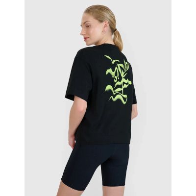 Women's regular printed T-shirt 4F 4FWSS25TTSHF1967-20S