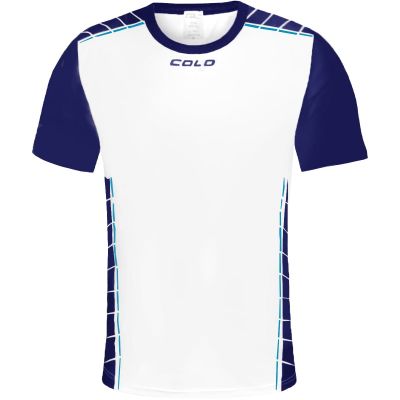 2. Colo Solid M volleyball shirt, white and navy blue