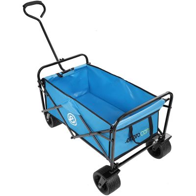 34. DELUXE FOLDABLE TRAVEL AND BEACH STROLLER 66x48x90CM WITH HANDLE, BLUE