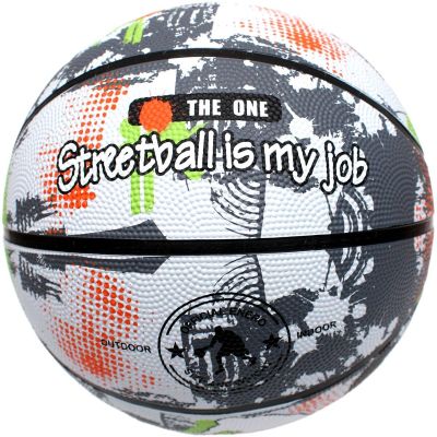 7. ENERO SOLID BASKETBALL SIZE 7 GREY-WHITE