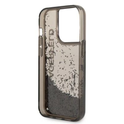 7. Karl Lagerfeld Liquid Glitter Elong case for iPhone 14 Pro Max - black
