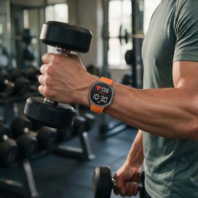 4. Tech-Protect Iconband Pro for Samsung Galaxy Ultra 47mm - Orange