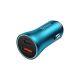 4. Baseus Golden Contactor Max fast car charger USB + USB type C 60 W Quick Charge blue (CGJM000103)