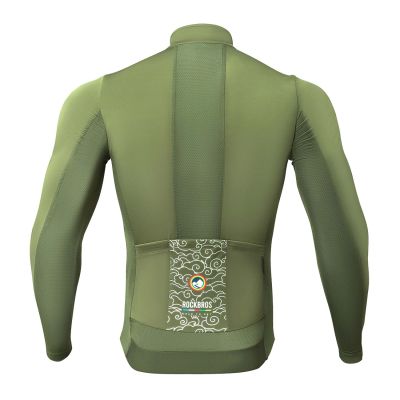 2. Rockbros TLWT001 ROAD TO SKY windproof insulated cycling jersey L - green