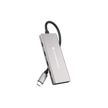 Conceptronic HUBBIES17G USB 3.2 Gen 2 (3.1 Gen 2) Type-C Hubs and Hubs 10000 Mbit/s Gray
