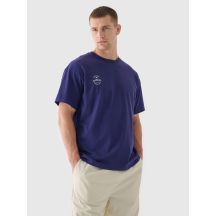 Smooth unisex oversize T-shirt 4F 4FRAW24TTSHU2672-31S