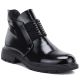 Women's black patent leather ankle boots M.Daszyński MR2501