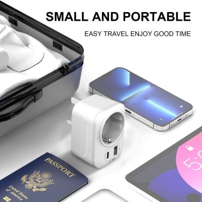 6. Tech-Protect TA100 UK Adapter - White
