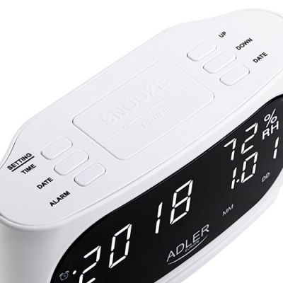 4. Alarm clock ADLER AD 1186 white
