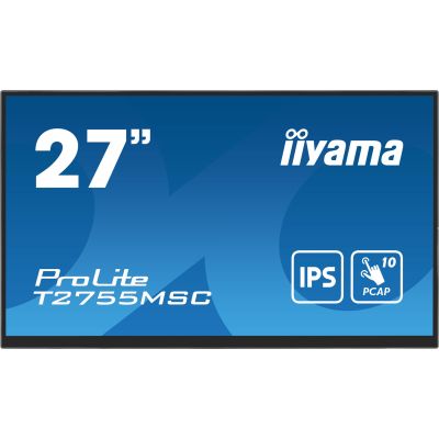 11. iiyama ProLite T2755MSC-B1 computer monitor 68.6 cm (27") 1920 x 1080 px Full HD LED Touchscreen Blade Black