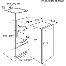 Lodówka do zabudowy ELECTROLUX LFB3AE12S