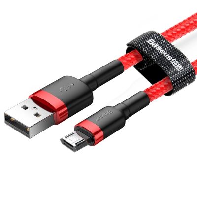 9. Baseus Cafule Cable CAMKLF-C09 USB-A / micro USB 1.5A 2 m - red