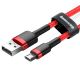 9. Baseus Cafule Cable CAMKLF-C09 USB-A / micro USB 1.5A 2 m - red