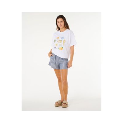 4. RIP CURL Women's Poolside Heritage Tee White