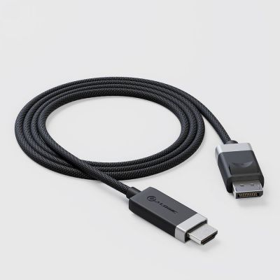 2. ALOGIC FUDPHD2-SGR 2m DisplayPort HDMI Cable Adapter Black, Gray