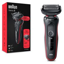 Braun Series 5 51-R1000S Wet & Dry Shaver Black, Red