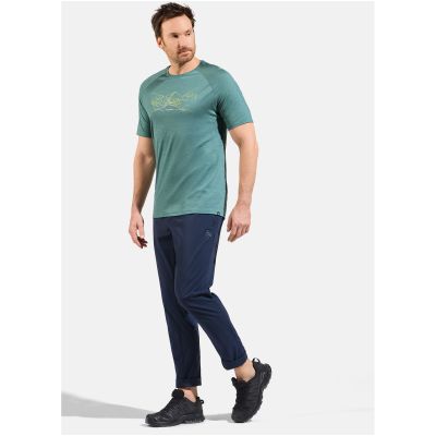4. Men’s short-sleeve ODLO Ascent PW 130 Run. Bike. Hike. T-Shirt Crew Neck s/s, blue