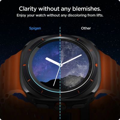 11. Spigen Glas.TR EZ Fit Tempered Glass for Samsung Galaxy Watch Ultra (47mm) - Clear (2-pack)