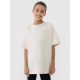 Girls' oversize plain T-shirt 4F 4FJWSS25TTSHF1851-12S