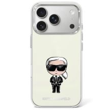 Karl Lagerfeld IML Ikonik Sketch Print MagSafe Case for iPhone 17 Pro / 18 Pro - Beige
