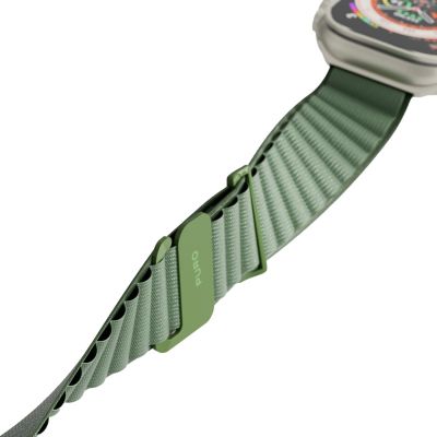 4. Puro Extreme Nylon Strap for Apple Watch 42 / 44 / 45 / 49 mm - Dark Green