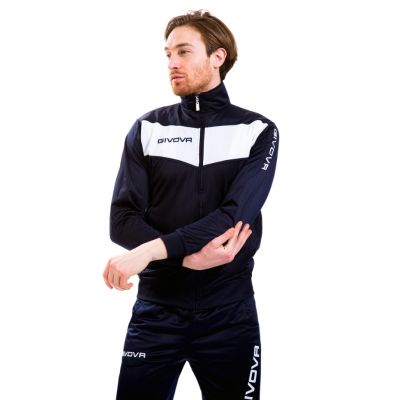 8. Givova Visa tracksuit navy blue and white 0403