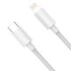 3. Baseus Simple Wisdom Lightning / USB-C Cable 20W 1.5 m 2 pcs - White