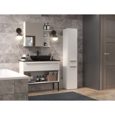 5. Bathroom cabinet NEL II 31x30xH174 matt white