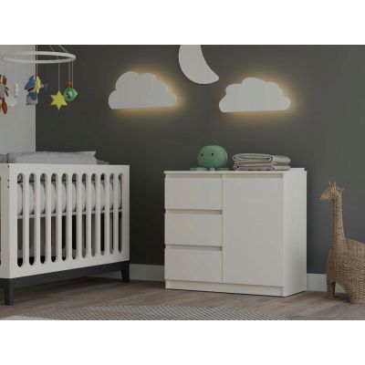 11. Chest of Drawers 1 Door 3 Drawers Cashmere Set