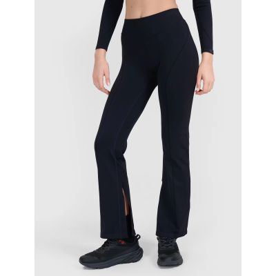 4. Women's seamless training pants with flared legs 4F 4FRSS25TFTRF1031-20S