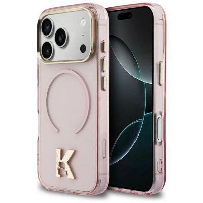 Karl Lagerfeld IML K Head Logo MagSafe Case for iPhone 17 Pro - Pink