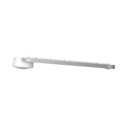 8. Logitech MX Keys S 920-011566 RF Wireless + Bluetooth QWERTZ Keyboard German Aluminum, White