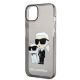 6. Karl Lagerfeld Glitter Karl&Choupette case for iPhone 14 Plus - black