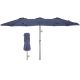 27. GARDEN UMBRELLA XXXL 2.7x4.6M GRAY SASKA GARDEN