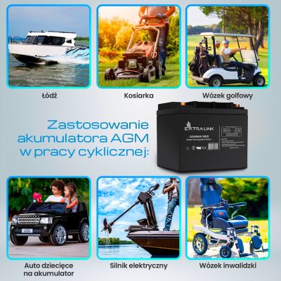 30. EXTRALINK MAINTENANCE-FREE AGM BATTERY 12V 40AH