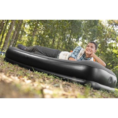 22. Bestway 671BT Air Mattress Single Mattress Black, Gray Unisex