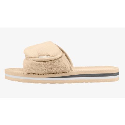 7. Kubota flip-flops with velcro and beige fur K24AW-100-001-03-1