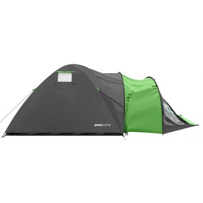 43. 4-PERSON COOL BLACK-GREEN ENERO CAMP TENT