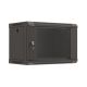 15. Wall-mounted installation rack cabinet 19" 6U 540x350 black glass door LANBERG (Flat Pack)