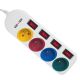 9. MACLEAN 4-OUTLET 2XUSB POWER STRIP MCE229W