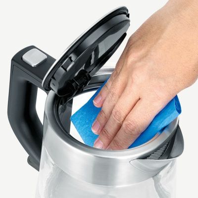 5. SEVERIN ELECTRIC KETTLE, GLASS AND STEEL, CAPACITY 1 L, CONCEALED HEATER, ANTI-SCALE FILTER, INDICATOR LIGHT, POWER 2200 W WK3468