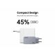 3. Ugreen Nexode Pro EU 3-Port GaN PD Fast Charger With USB-C Cable Universal Black, Gray AC Fast Charging Internal