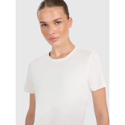 3. Women's quick-drying regular training T-shirt 4F 4FWAW25TFTSF1516-12S